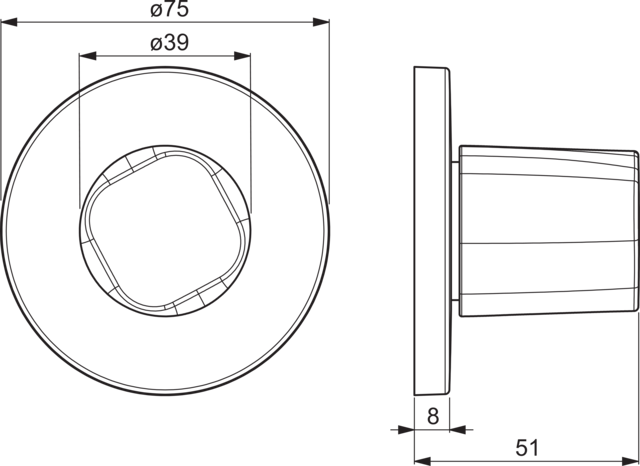 HA FM-Set HANSALIVING 0228 Ros. rund