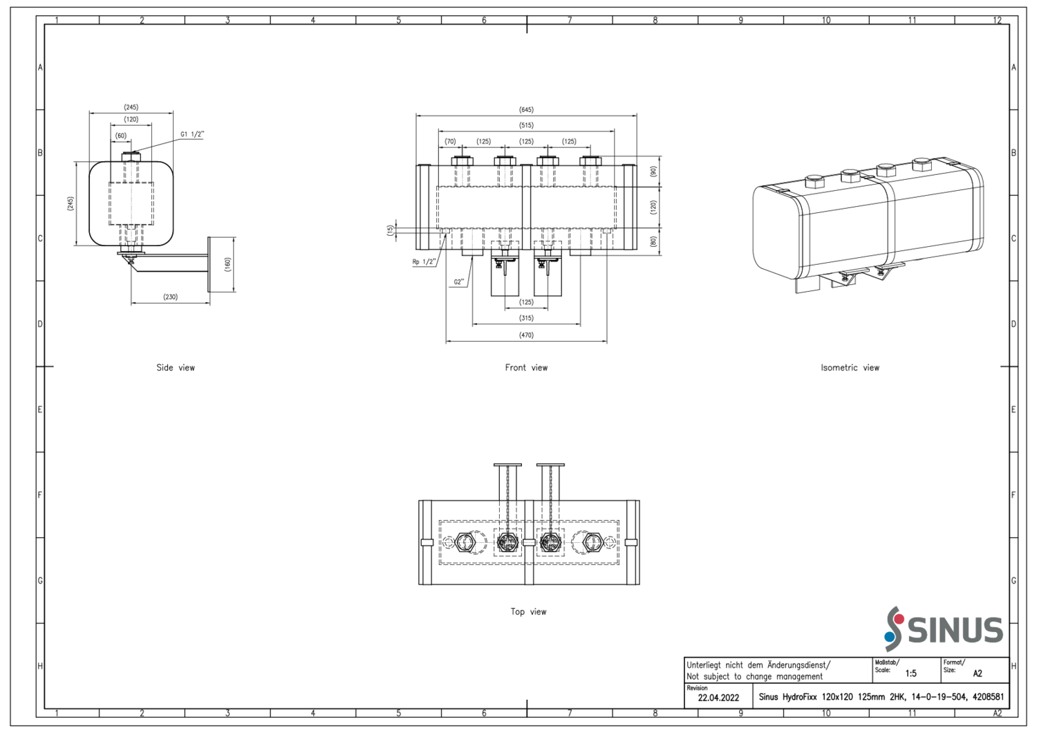 Reflex SINUS HydroFixx Set 120/120 2