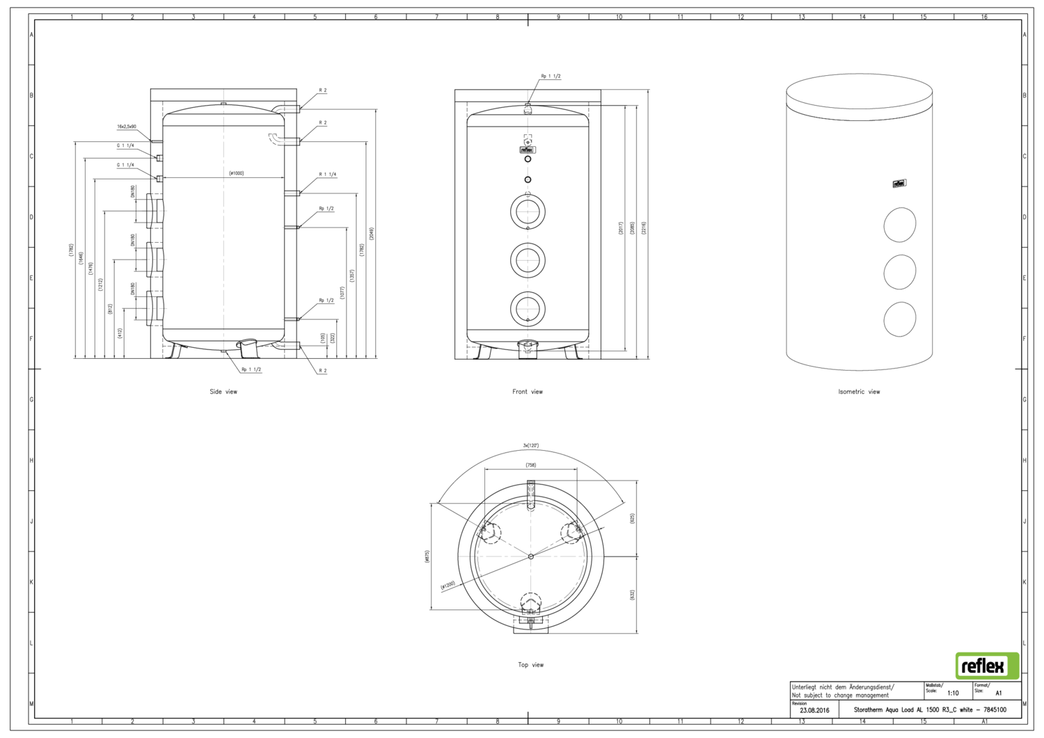 Reflex Ladespeicher mit Wärmedämmung AL