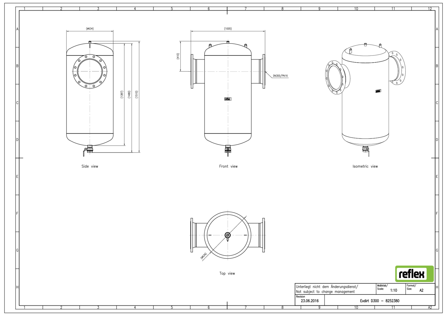 Reflex Schmutzabscheider Exdirt D 300,