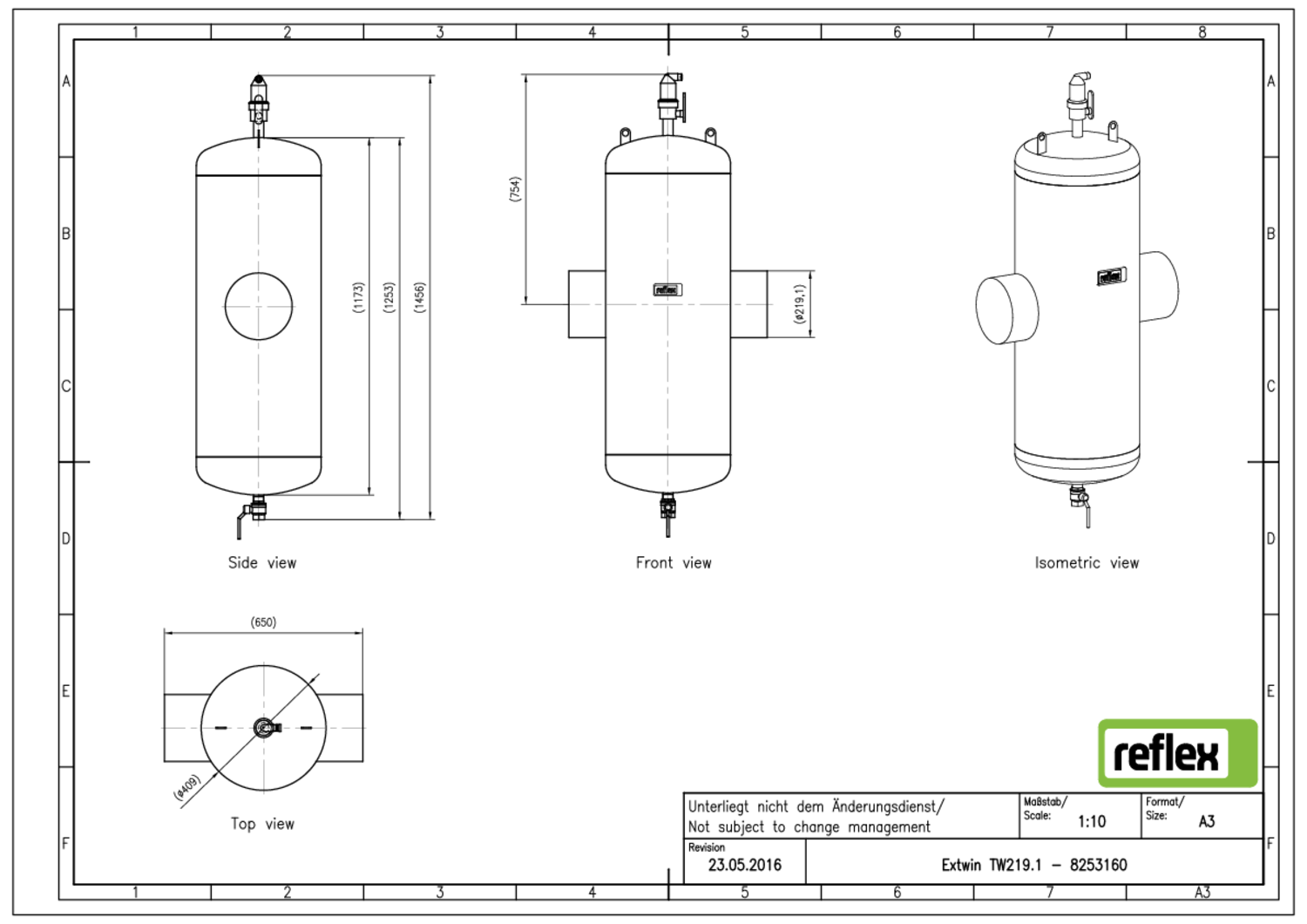 Reflex Extwin TW 219.1, Schweißstutzen,