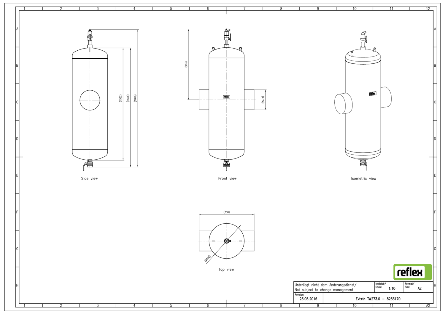 Reflex Extwin TW 273.0, Schweißstutzen,
