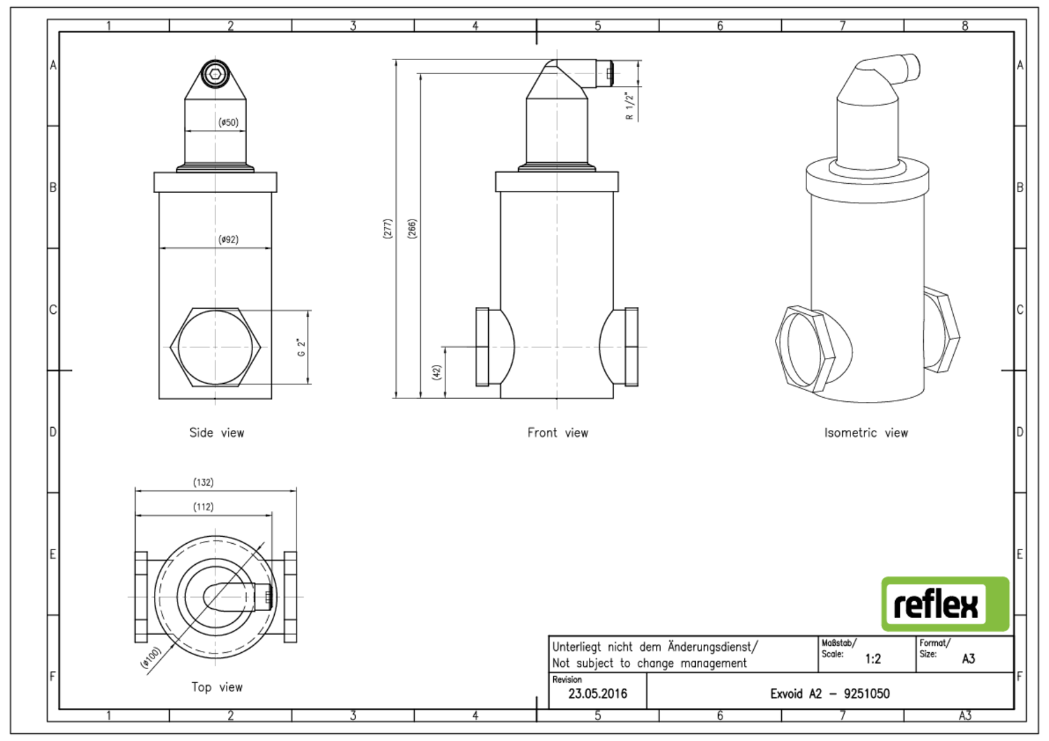 Reflex Mikroblasenabscheider Exvoid A 2,