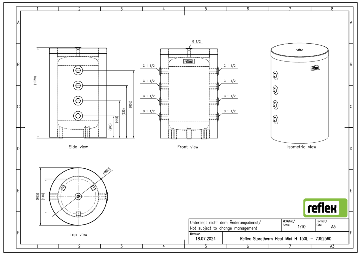 Reflex Storatherm Heat Mini H 150,