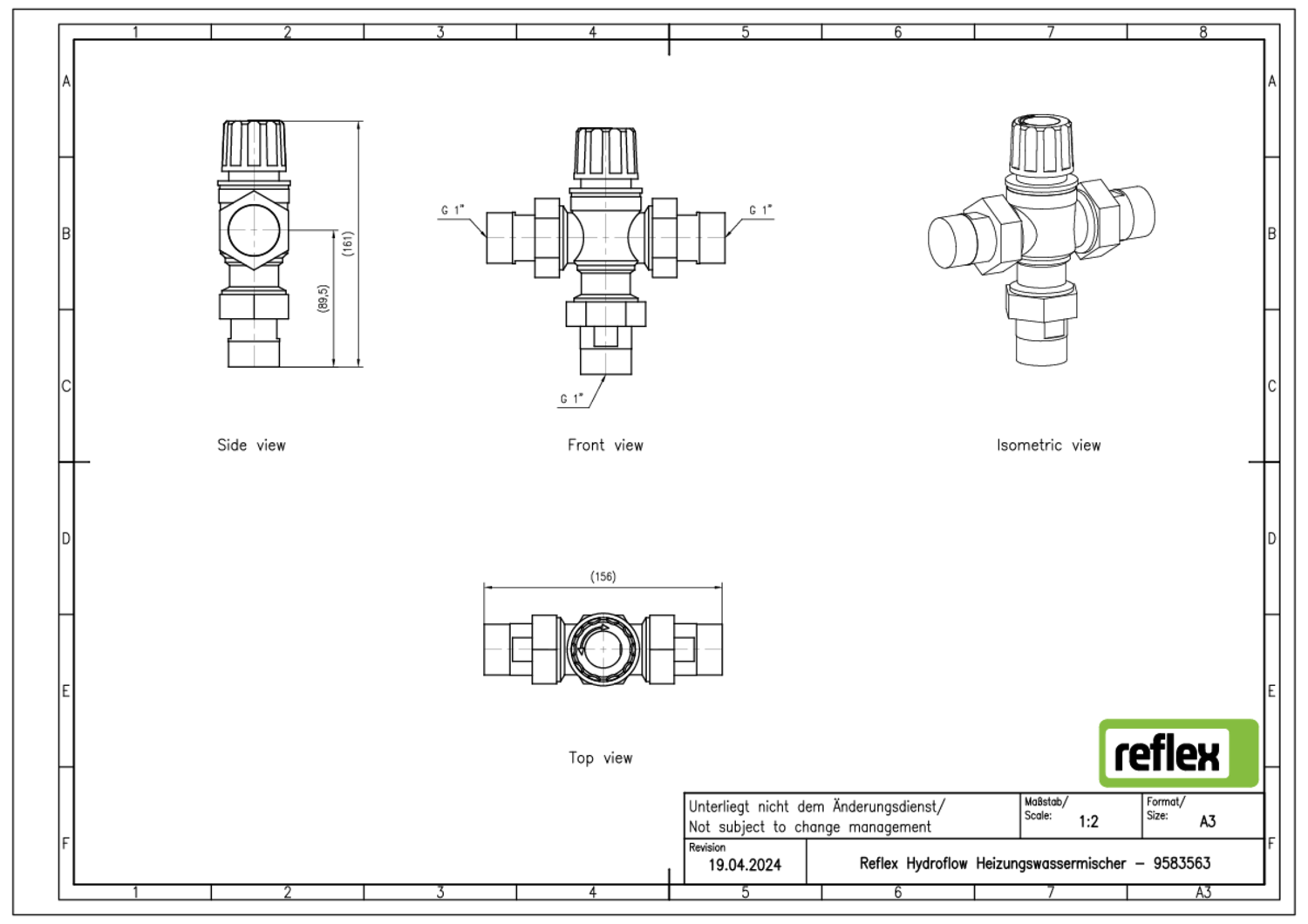 Reflex Hydroflow Heizungswassermischer Reflex Hydroflow Heizungswassermischer