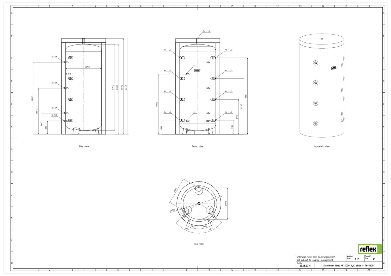Reflex Pufferspeicher Storatherm Heat HF Reflex Pufferspeicher Storatherm Heat HF