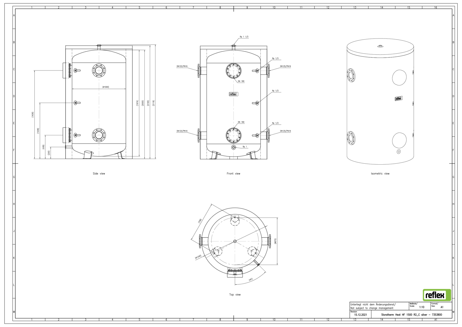 Reflex Pufferspeicher Storatherm Heat HF