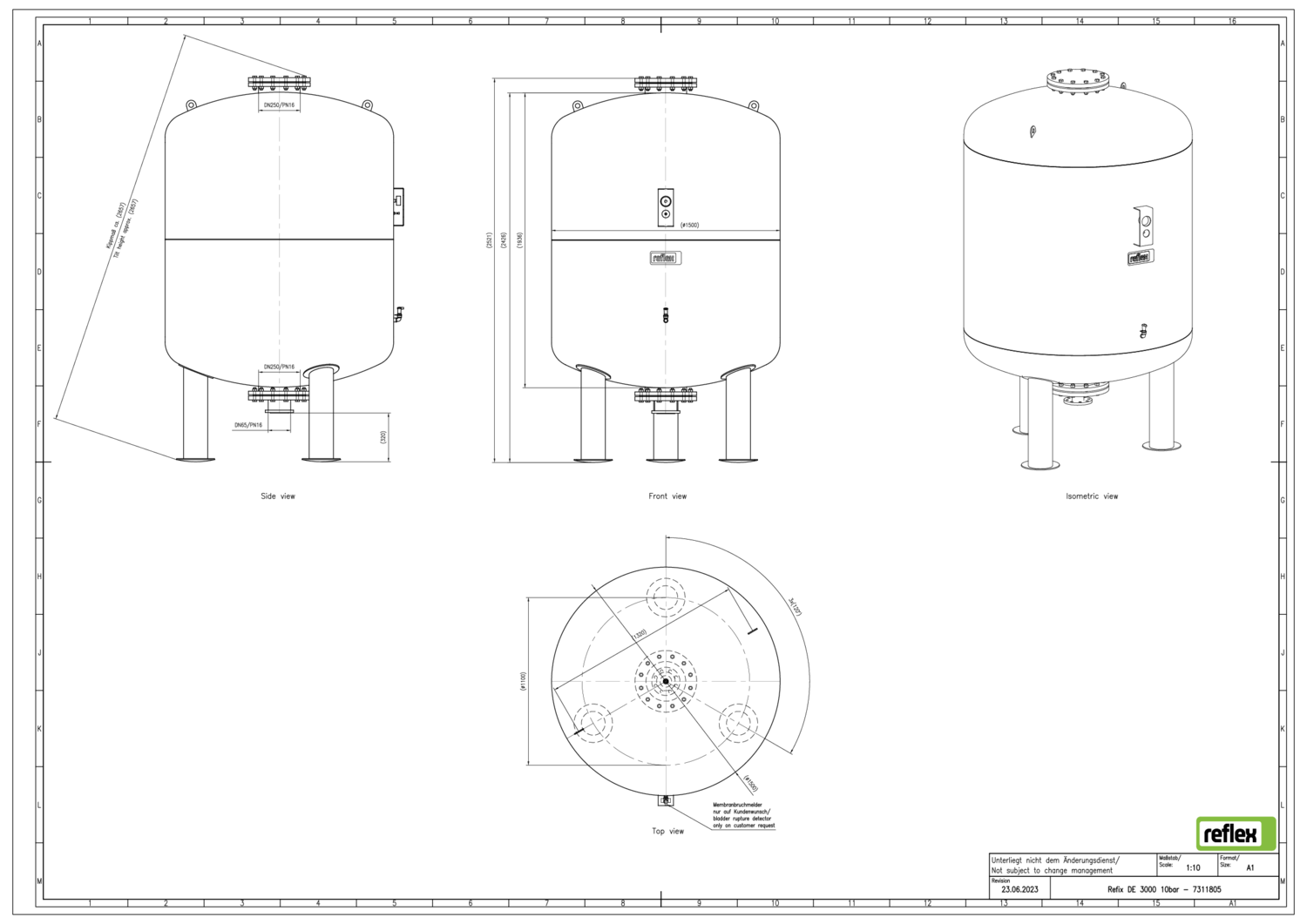 Reflex Membran-Druckausdehnungsgefäß