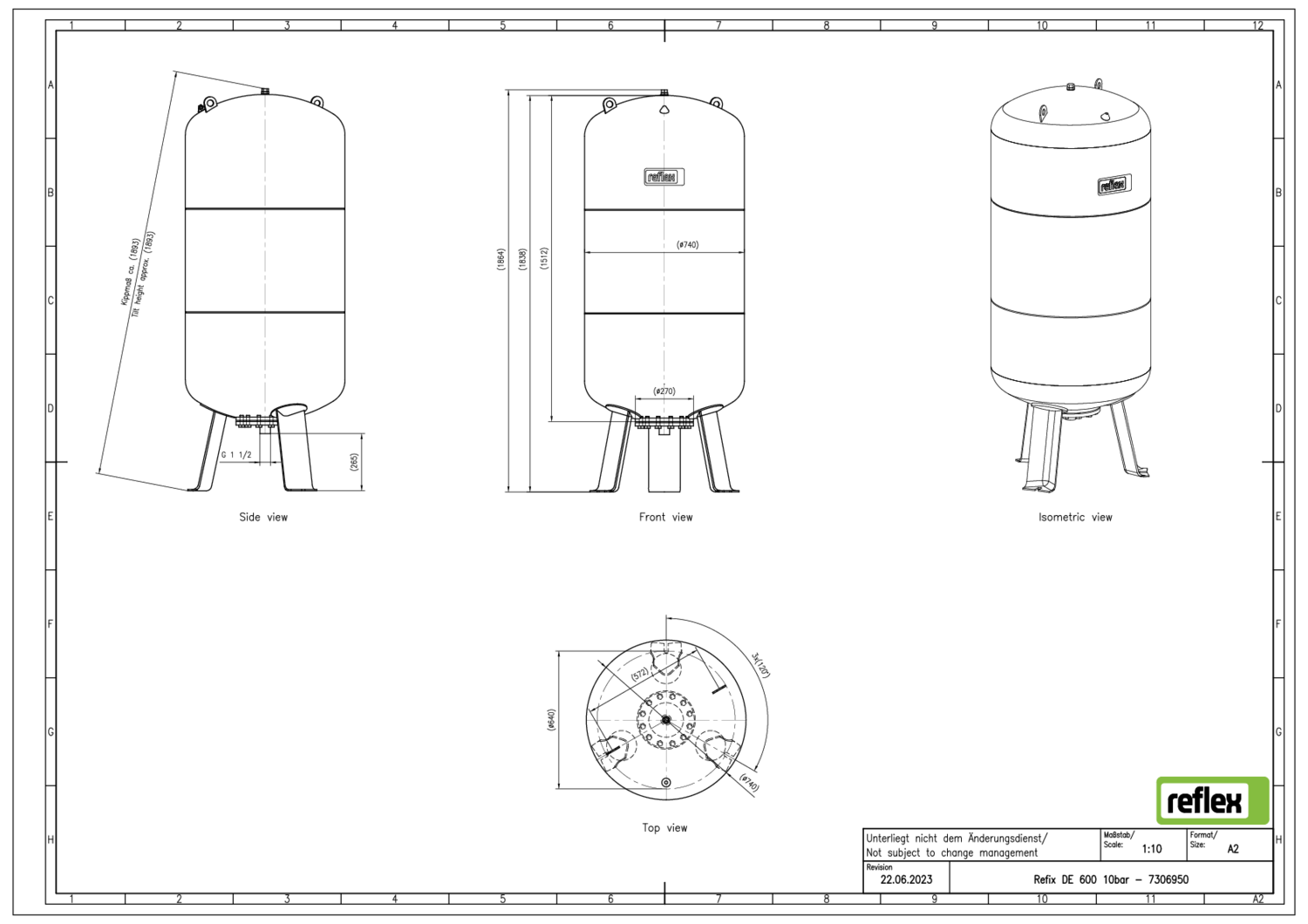 Reflex Membran-Druckausdehnungsgefäß
