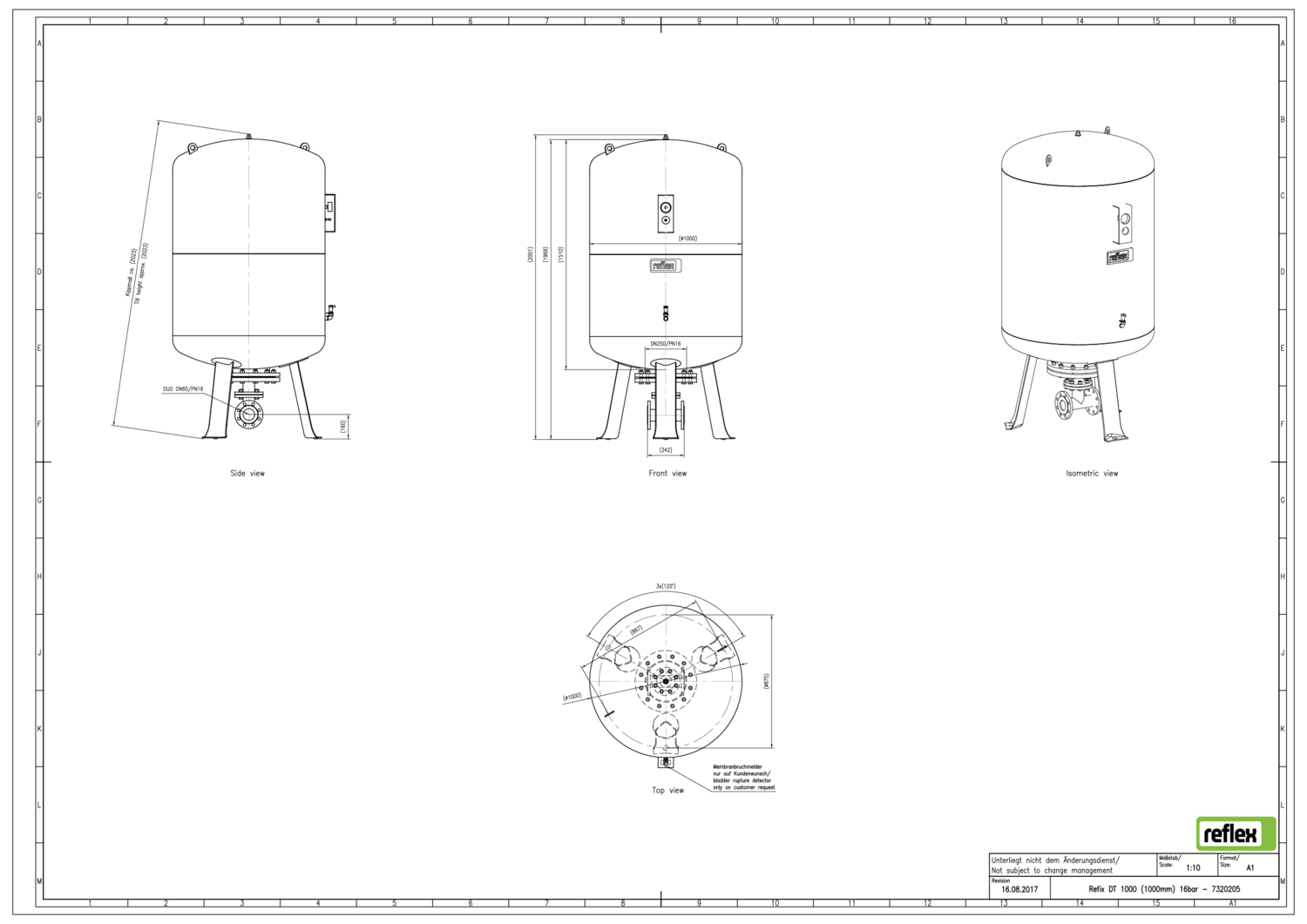 Reflex Membran-Druckausdehnungsgefäß