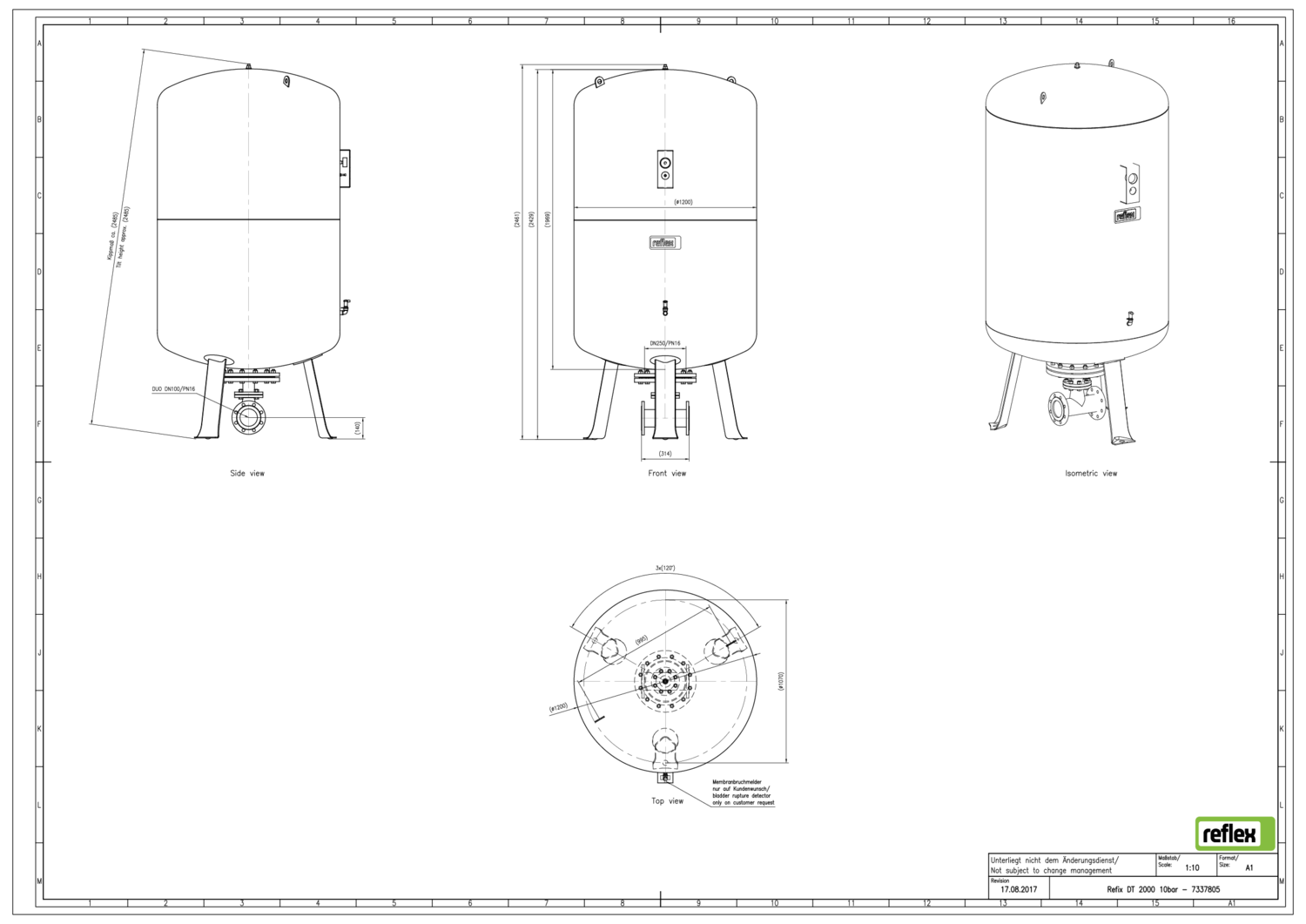 Reflex Membran-Druckausdehnungsgefäß