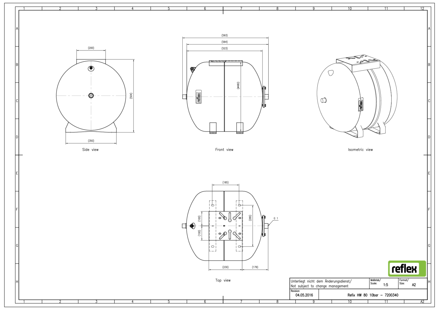 Reflex Membran-Druckausdehnungsgefäß