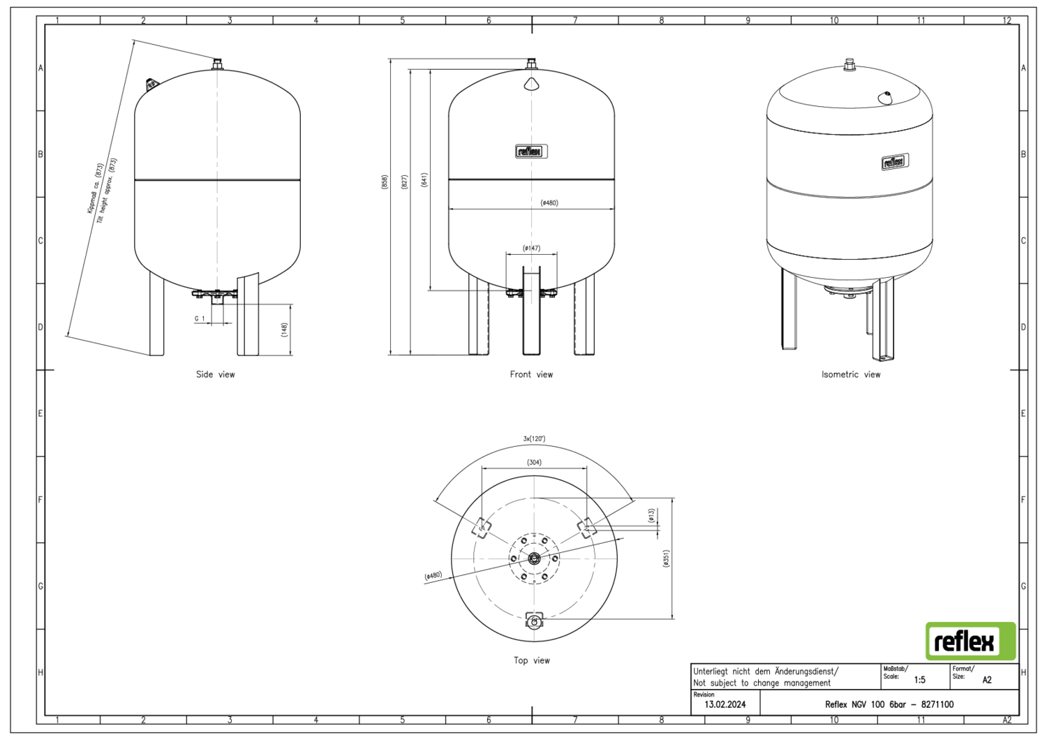 Reflex Membran-Druckausdehnungsgefäß