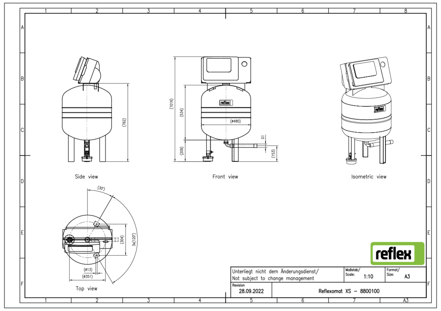 Reflex Kompressordruckhaltung Reflexomat