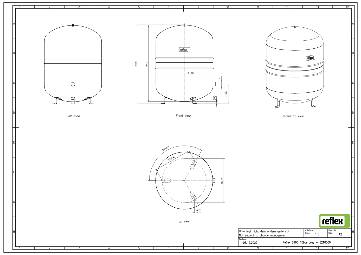 Reflex Membran-Druckausdehnungsgefäß