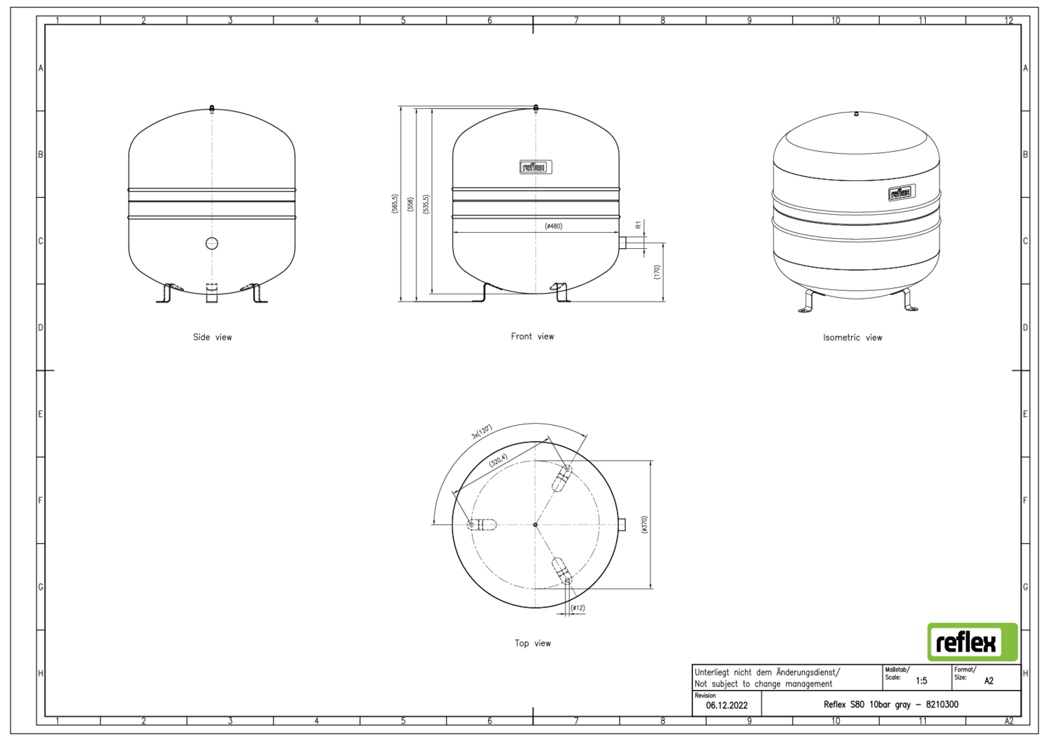 Reflex Membran-Druckausdehnungsgefäß
