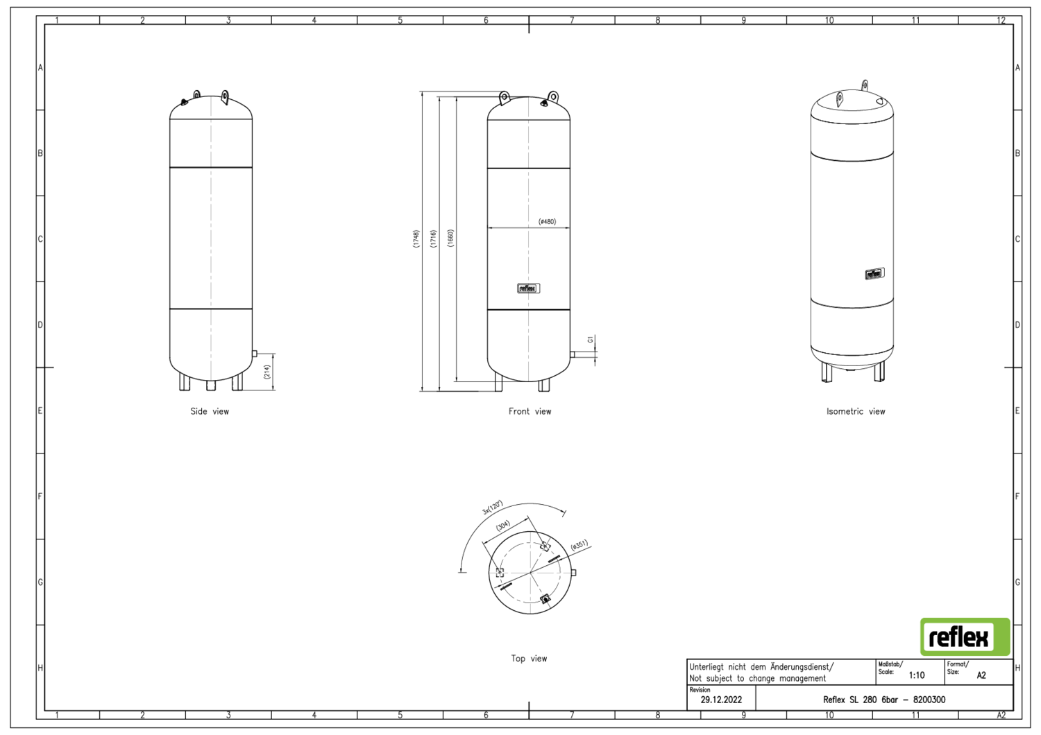 Reflex Membran-Druckausdehnungsgefäß Reflex Membran-Druckausdehnungsgefäß