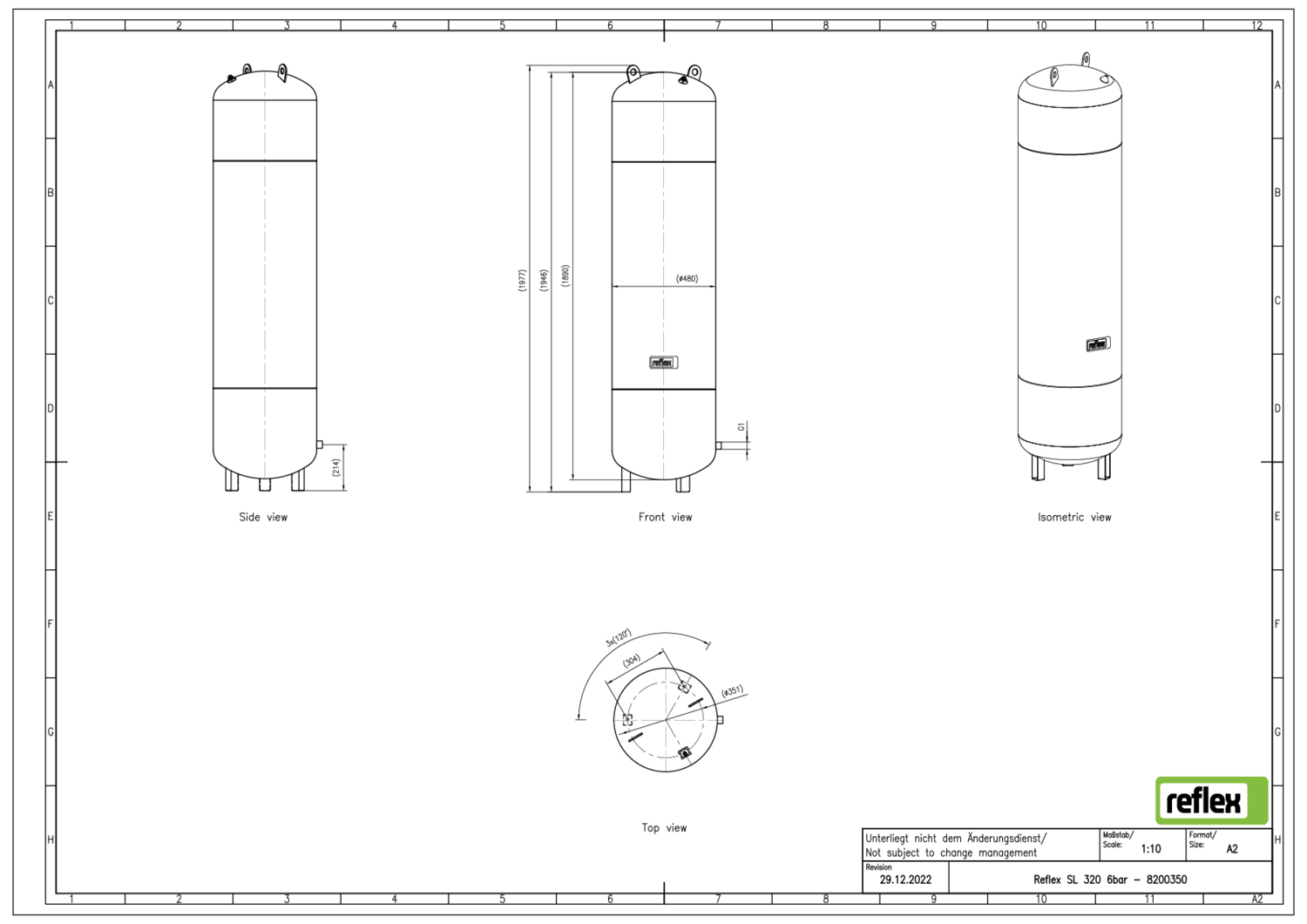 Reflex Membran-Druckausdehnungsgefäß Reflex Membran-Druckausdehnungsgefäß