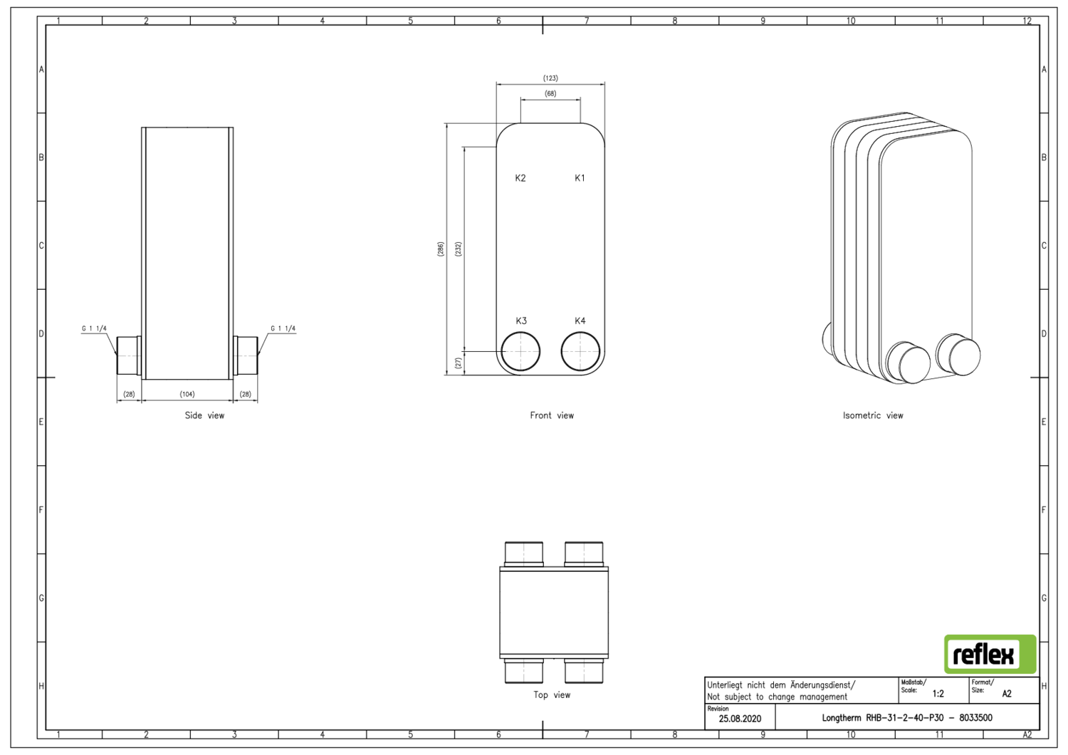 Reflex Plattenwärmetauscher Longtherm