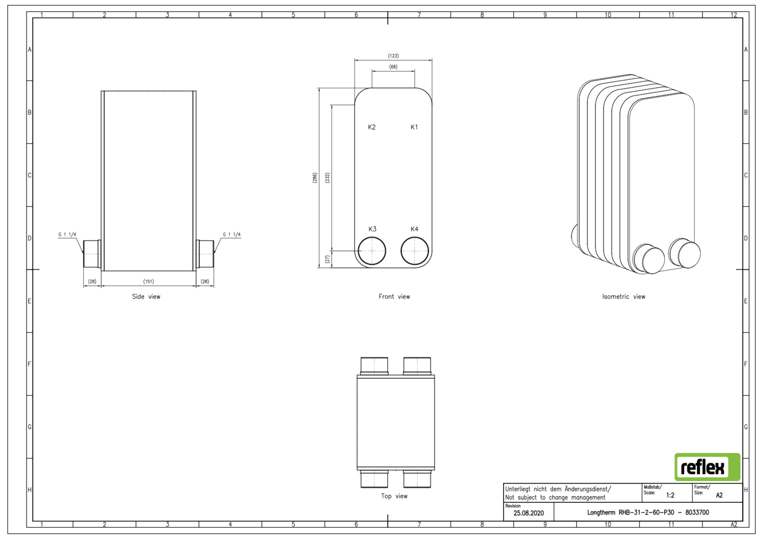 Reflex Plattenwärmetauscher Longtherm