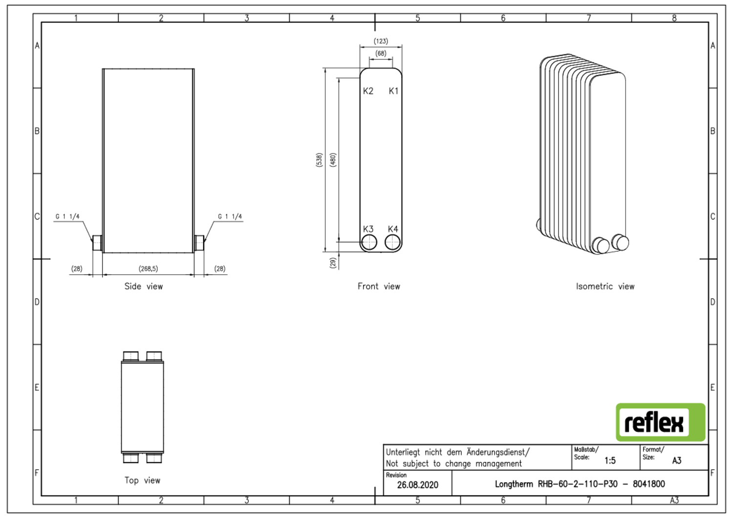 Reflex Plattenwärmetauscher Longtherm Reflex Plattenwärmetauscher Longtherm