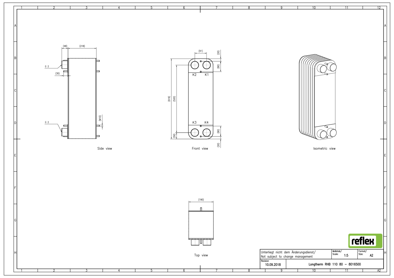 Reflex Plattenwärmetauscher Longtherm