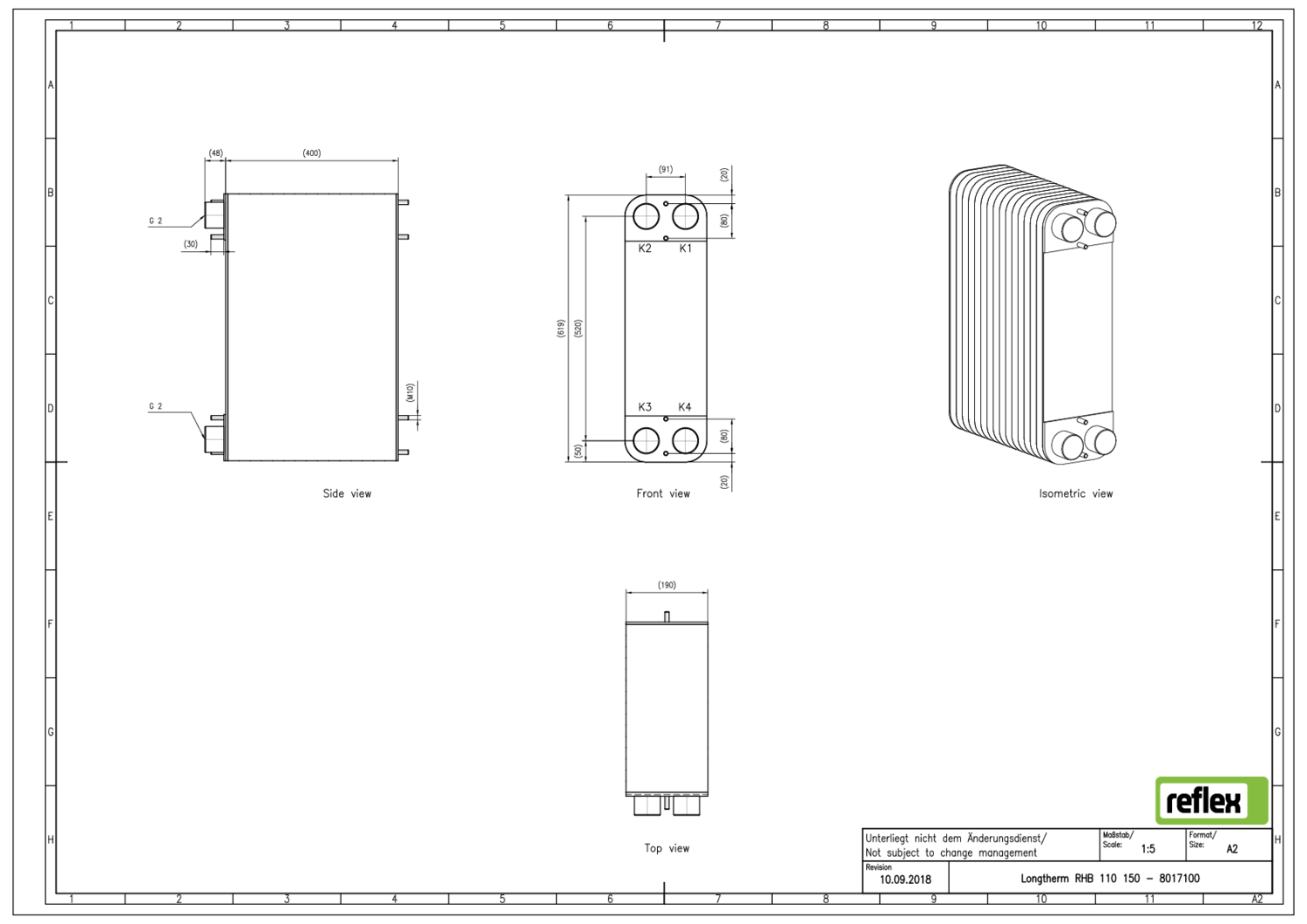 Reflex Plattenwärmetauscher Longtherm