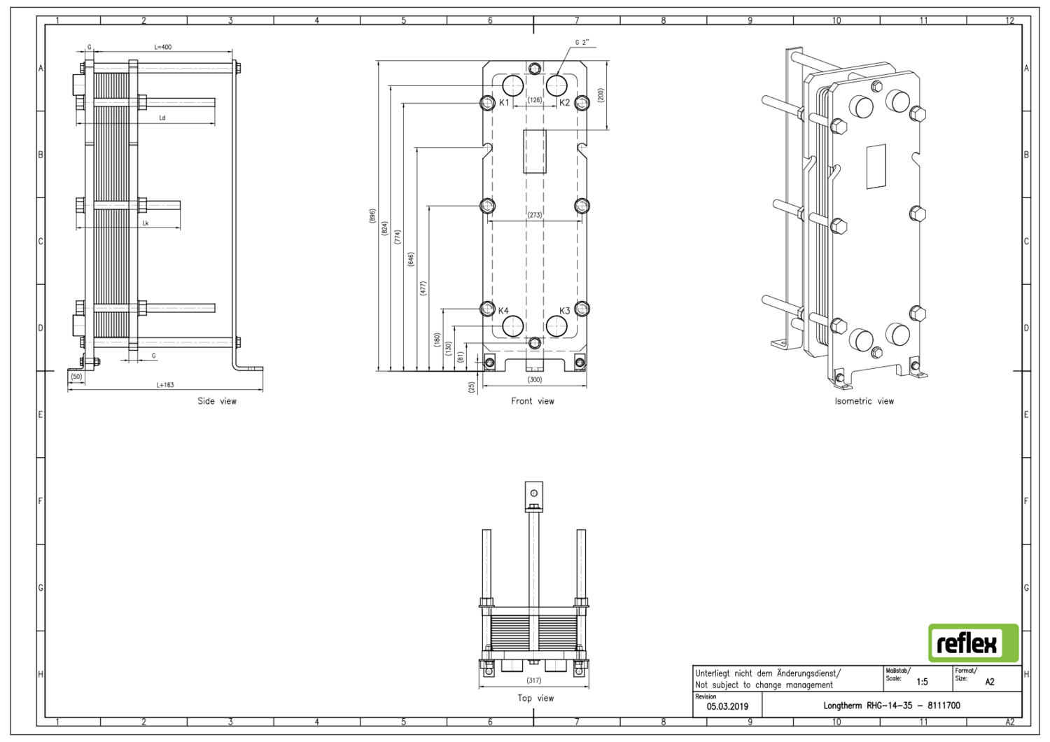 Reflex Plattenwärmetauscher Longtherm