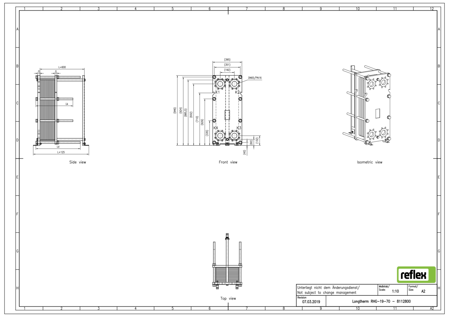 Reflex Plattenwärmetauscher Longtherm