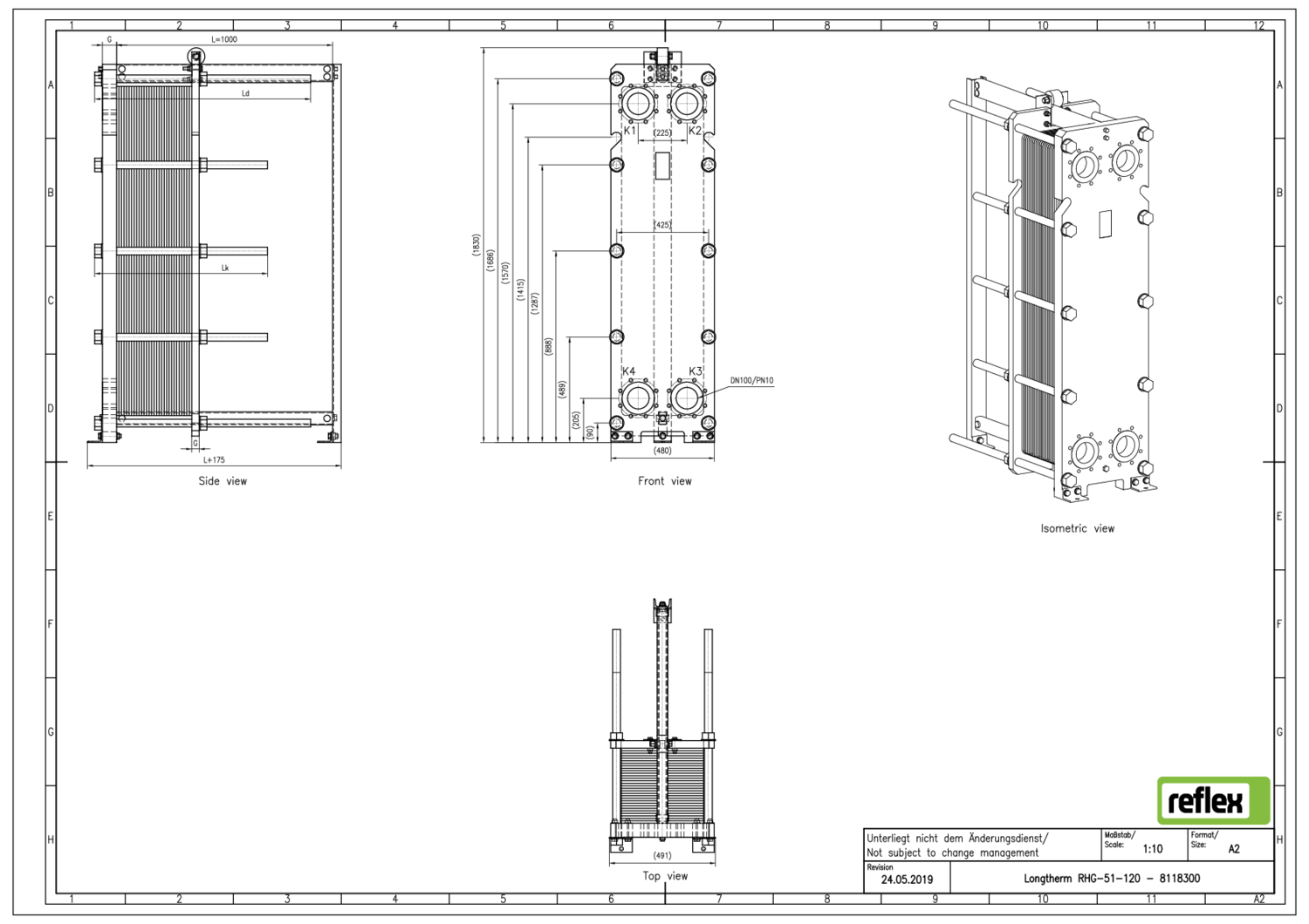 Reflex Plattenwärmetauscher Longtherm