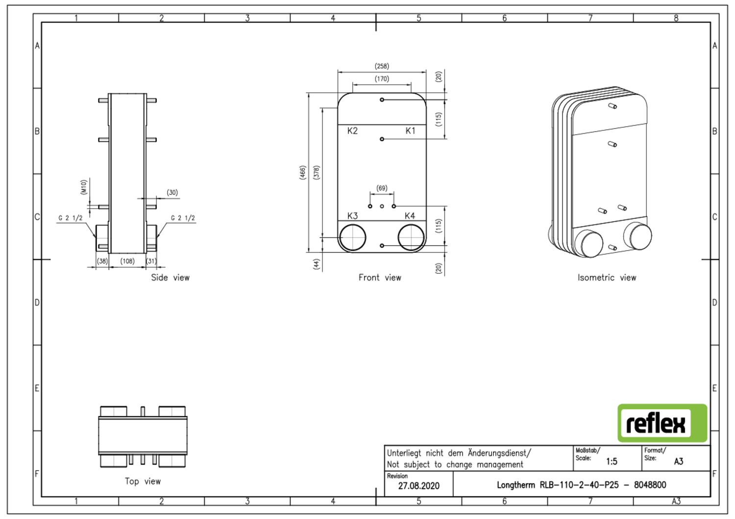 Reflex Plattenwärmetauscher Longtherm Reflex Plattenwärmetauscher Longtherm