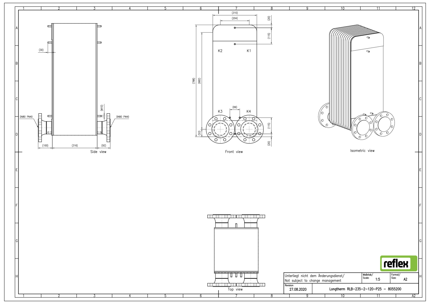 Reflex Plattenwärmetauscher Longtherm