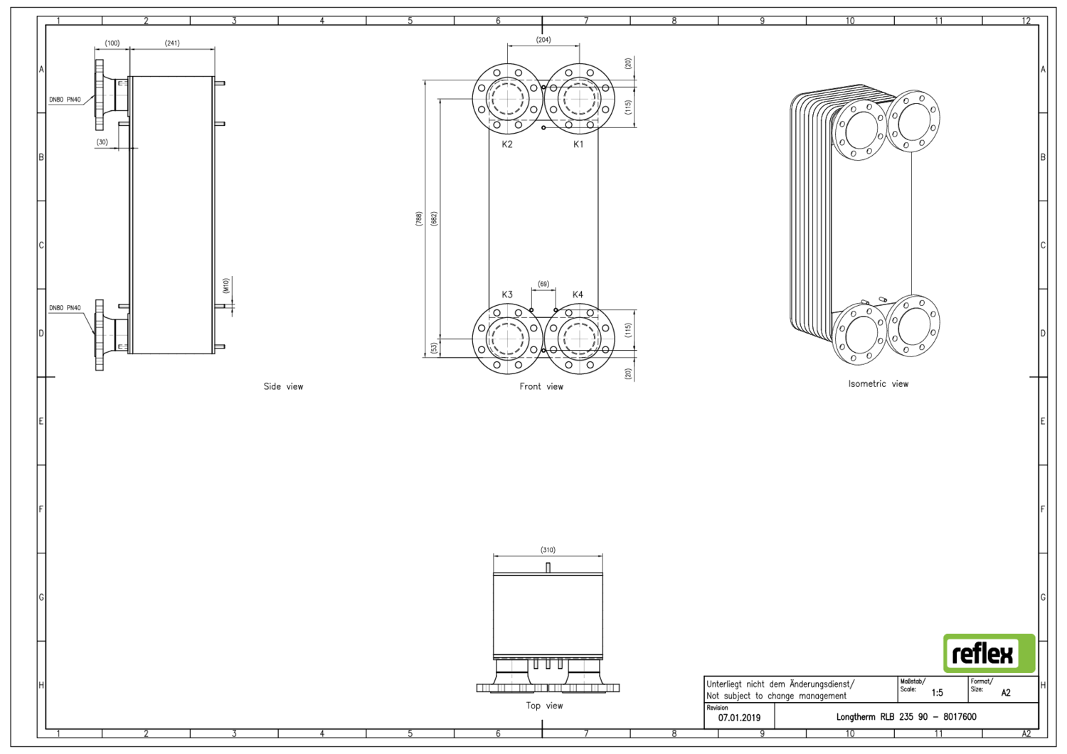 Reflex Plattenwärmetauscher Longtherm