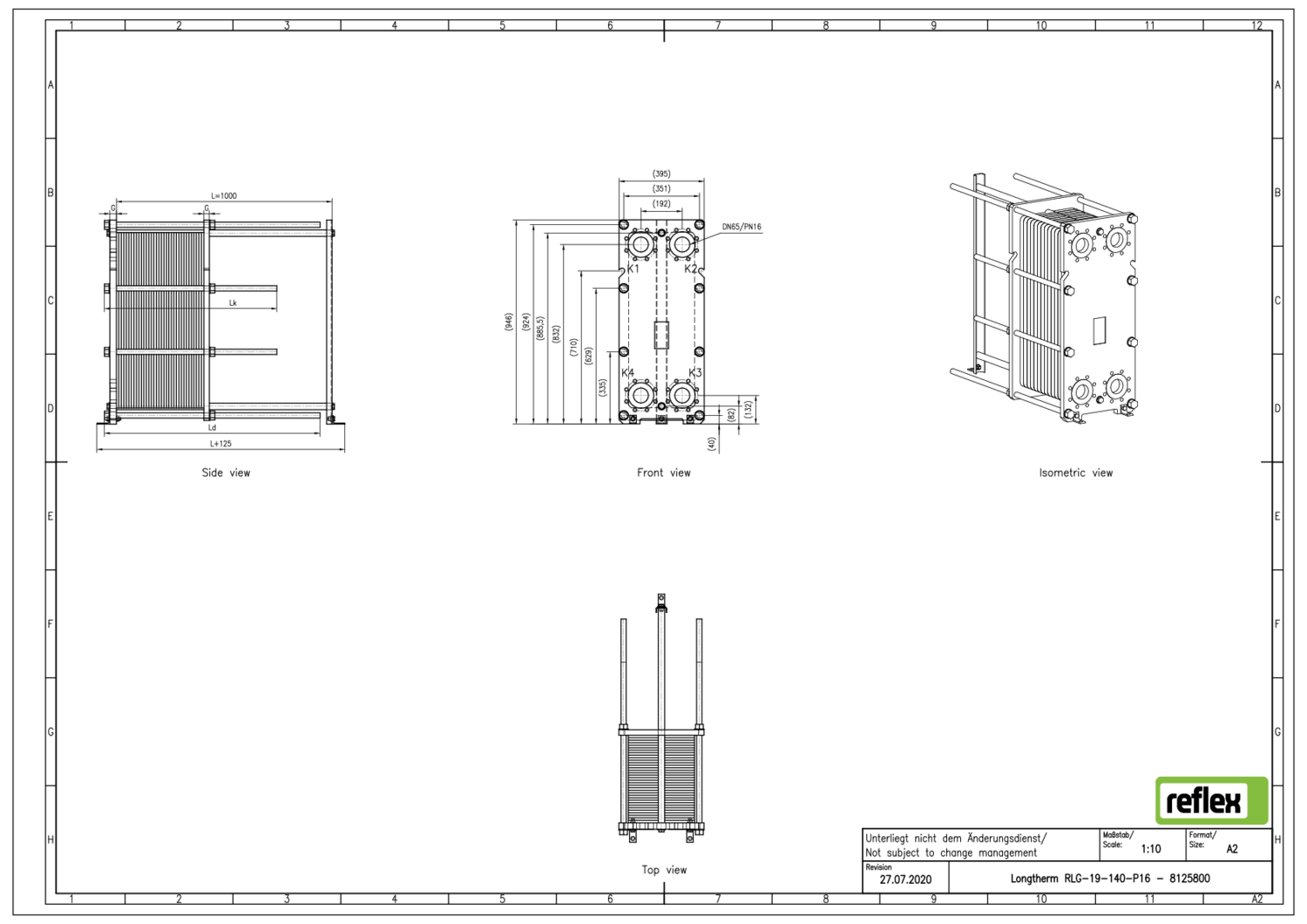 Reflex Plattenwärmetauscher Longtherm