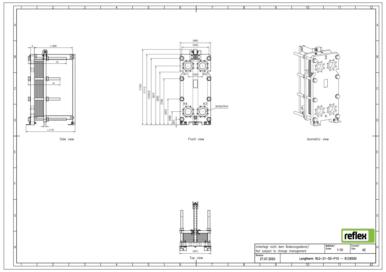 Reflex Plattenwärmetauscher Longtherm Reflex Plattenwärmetauscher Longtherm