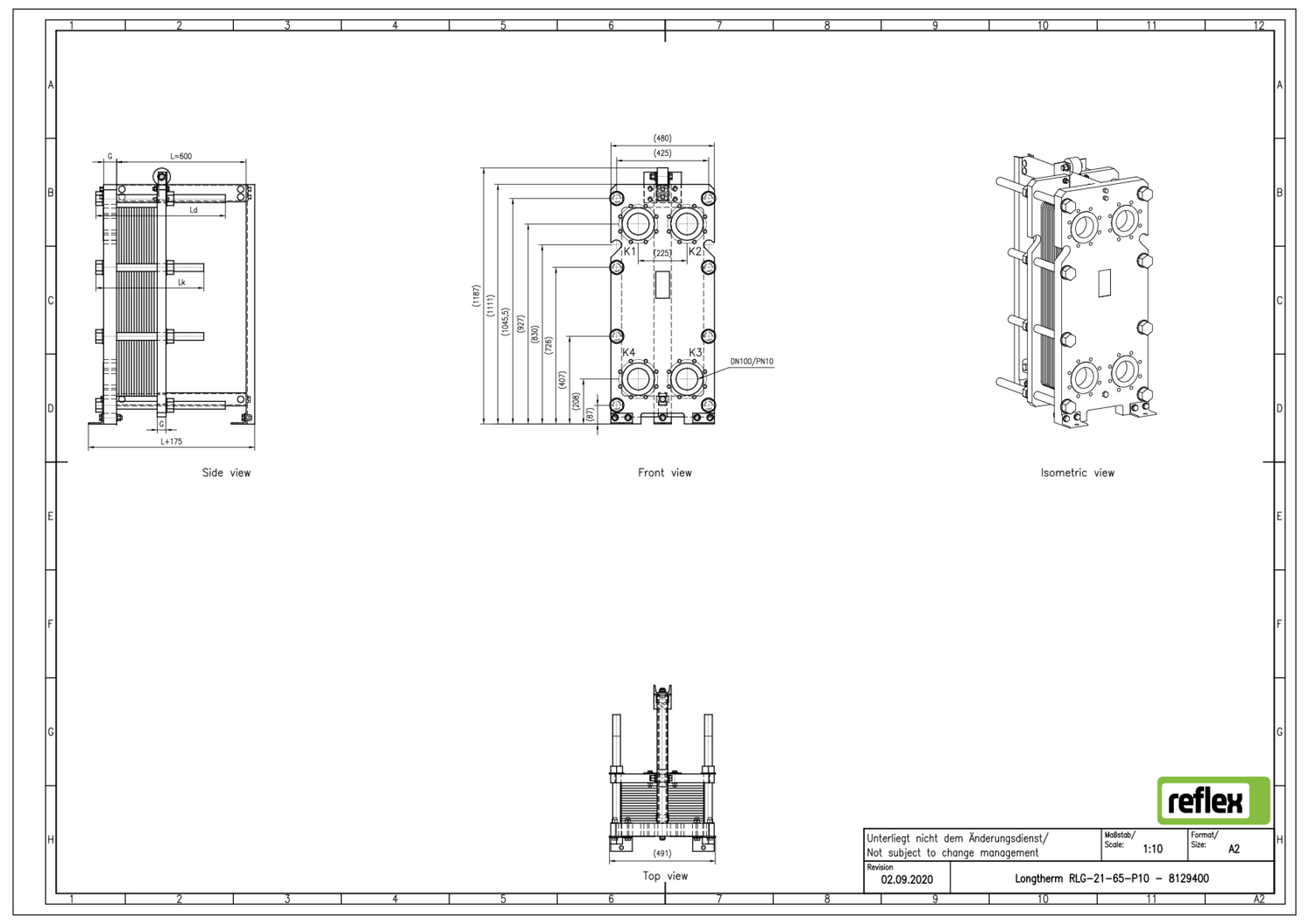 Reflex Plattenwärmetauscher Longtherm