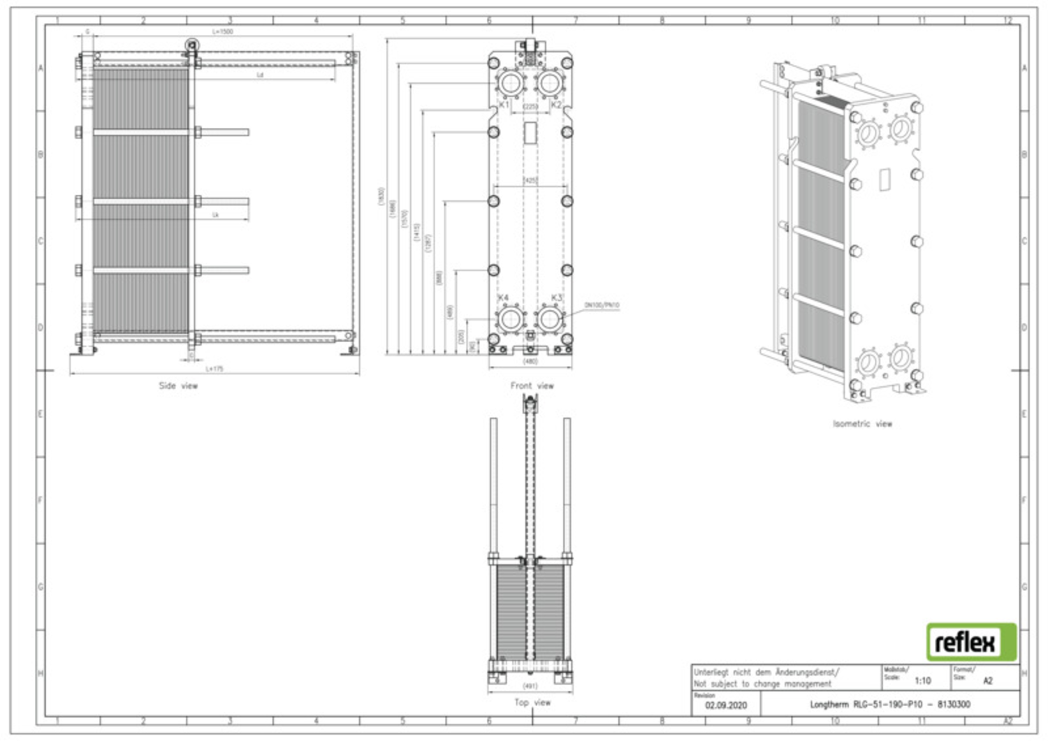 Reflex Plattenwärmetauscher Longtherm
