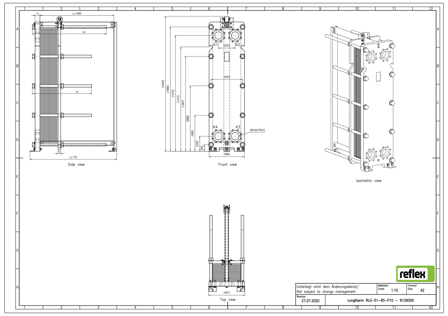 Reflex Plattenwärmetauscher Longtherm
