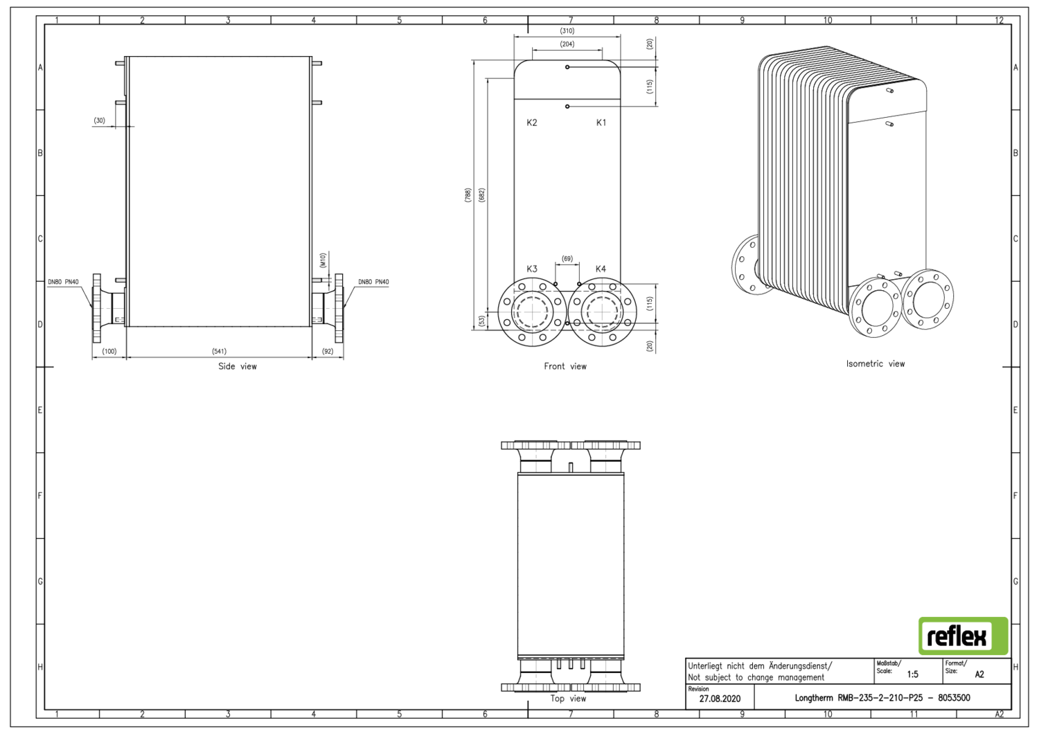 Reflex Plattenwärmetauscher Longtherm