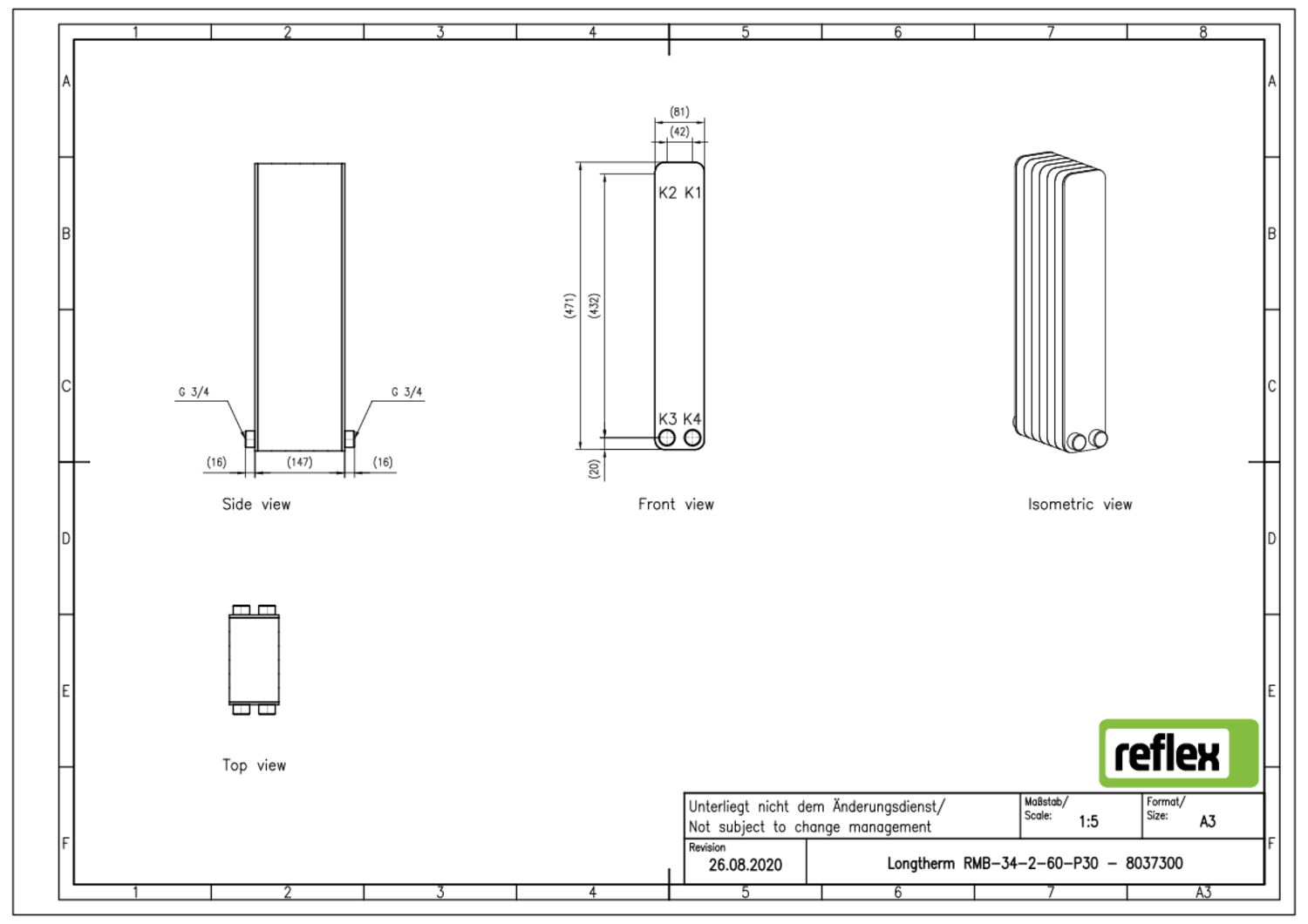 Reflex Plattenwärmetauscher Longtherm Reflex Plattenwärmetauscher Longtherm