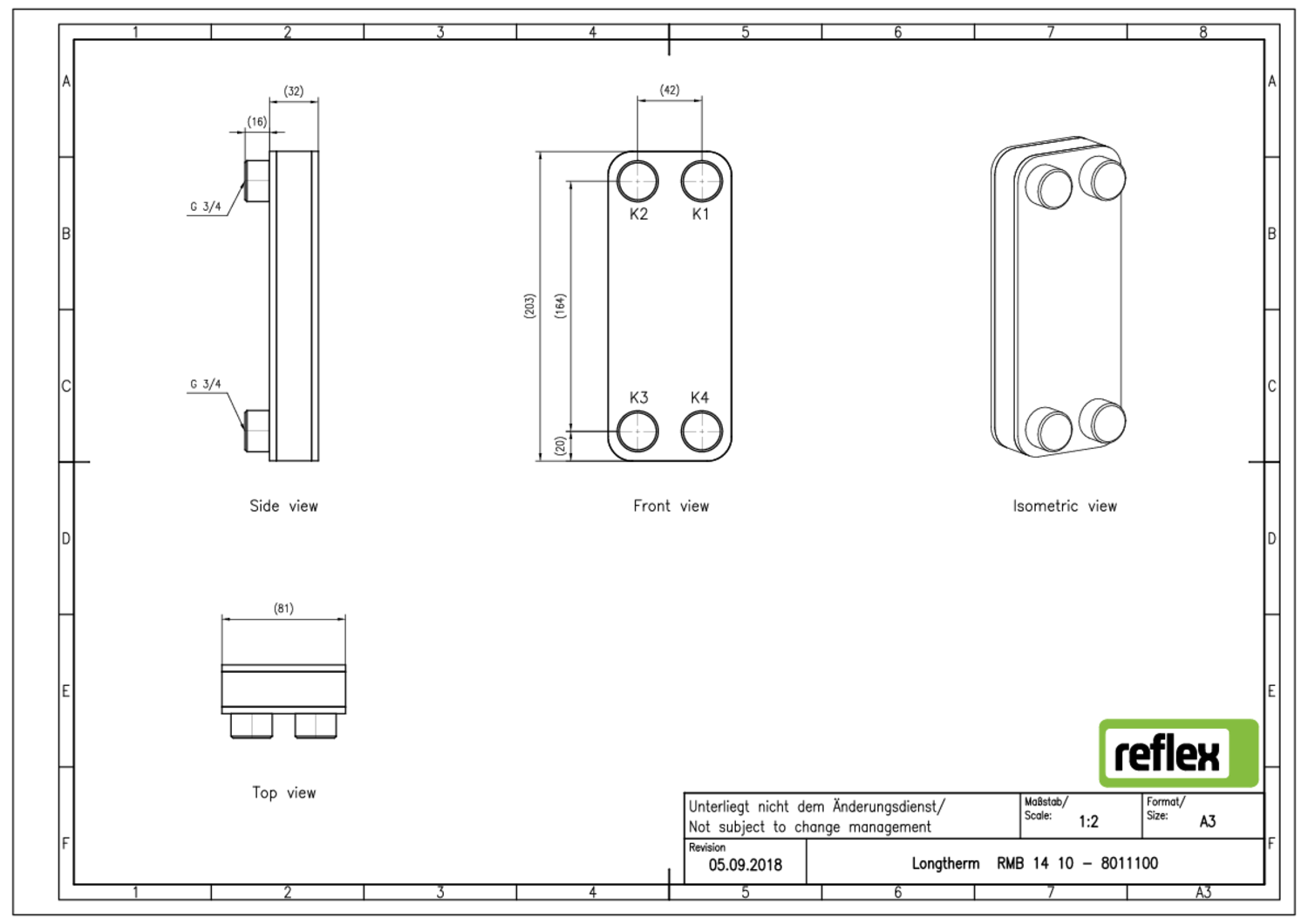Reflex Plattenwärmetauscher Longtherm