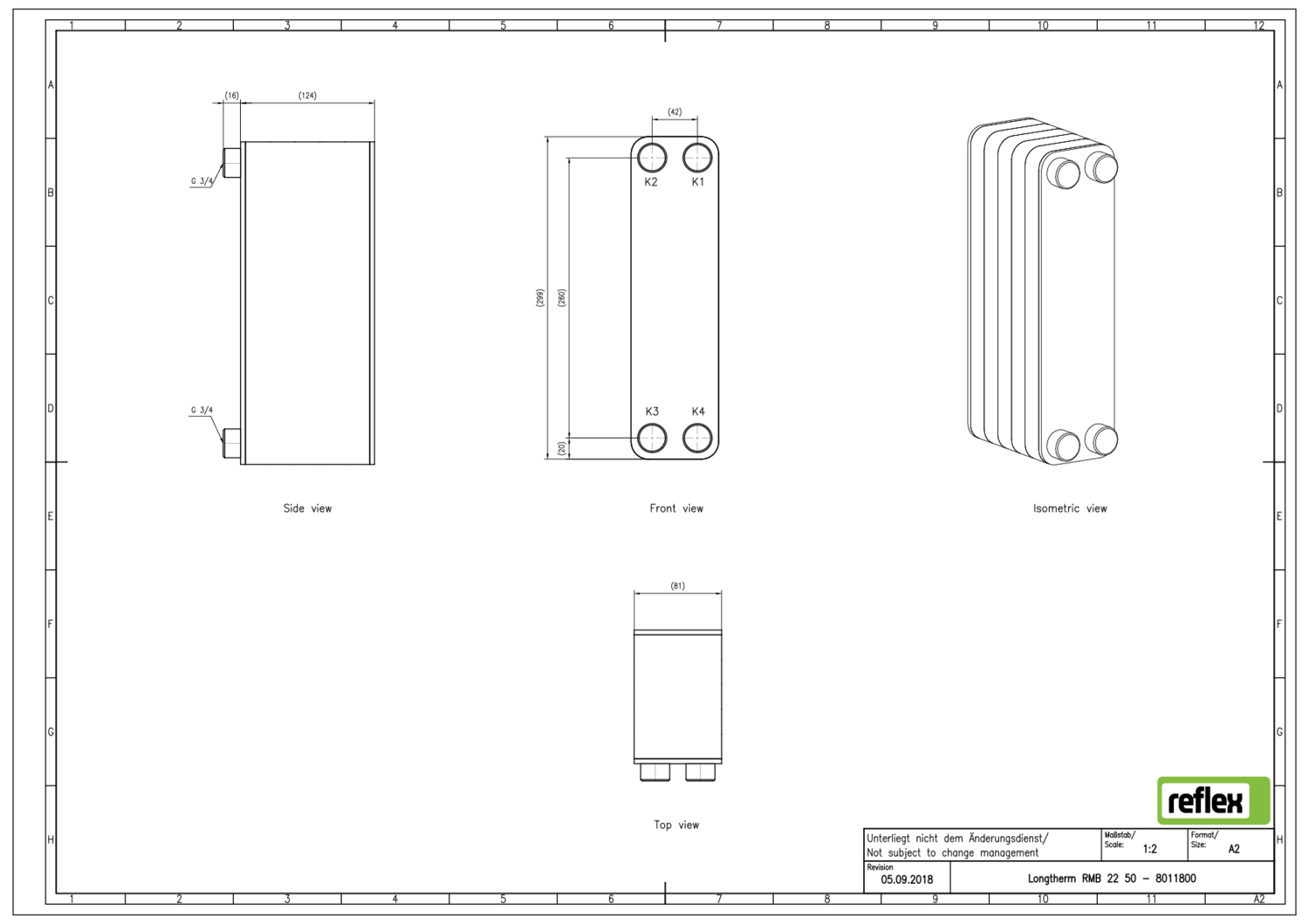 Reflex Plattenwärmetauscher Longtherm