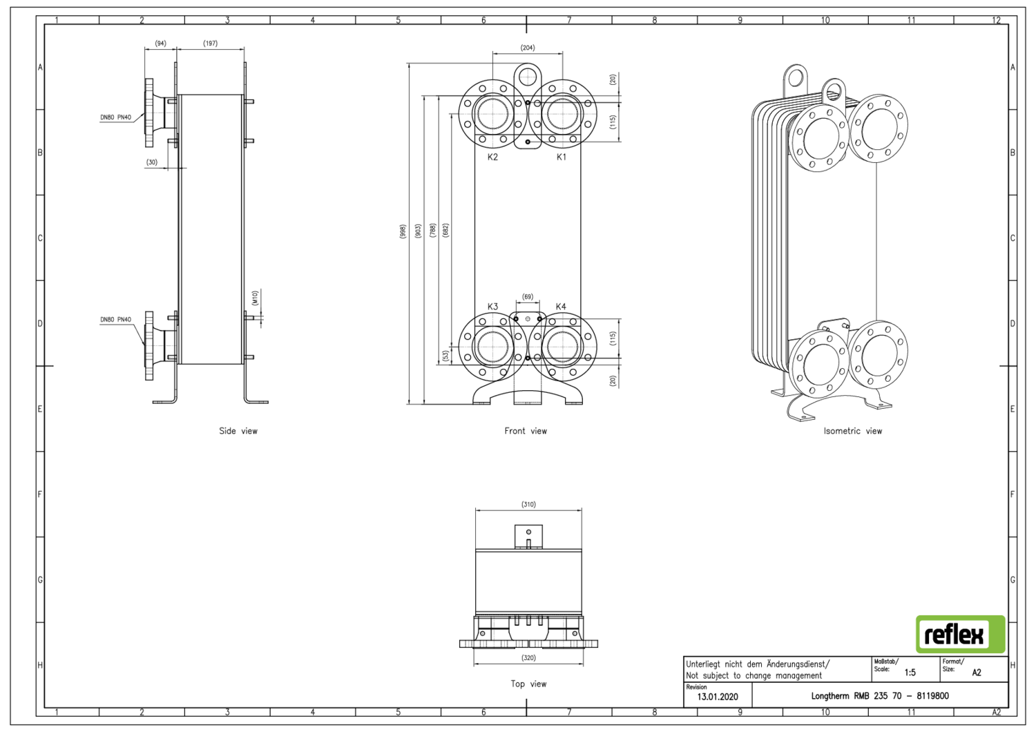 Reflex Plattenwärmetauscher Longtherm