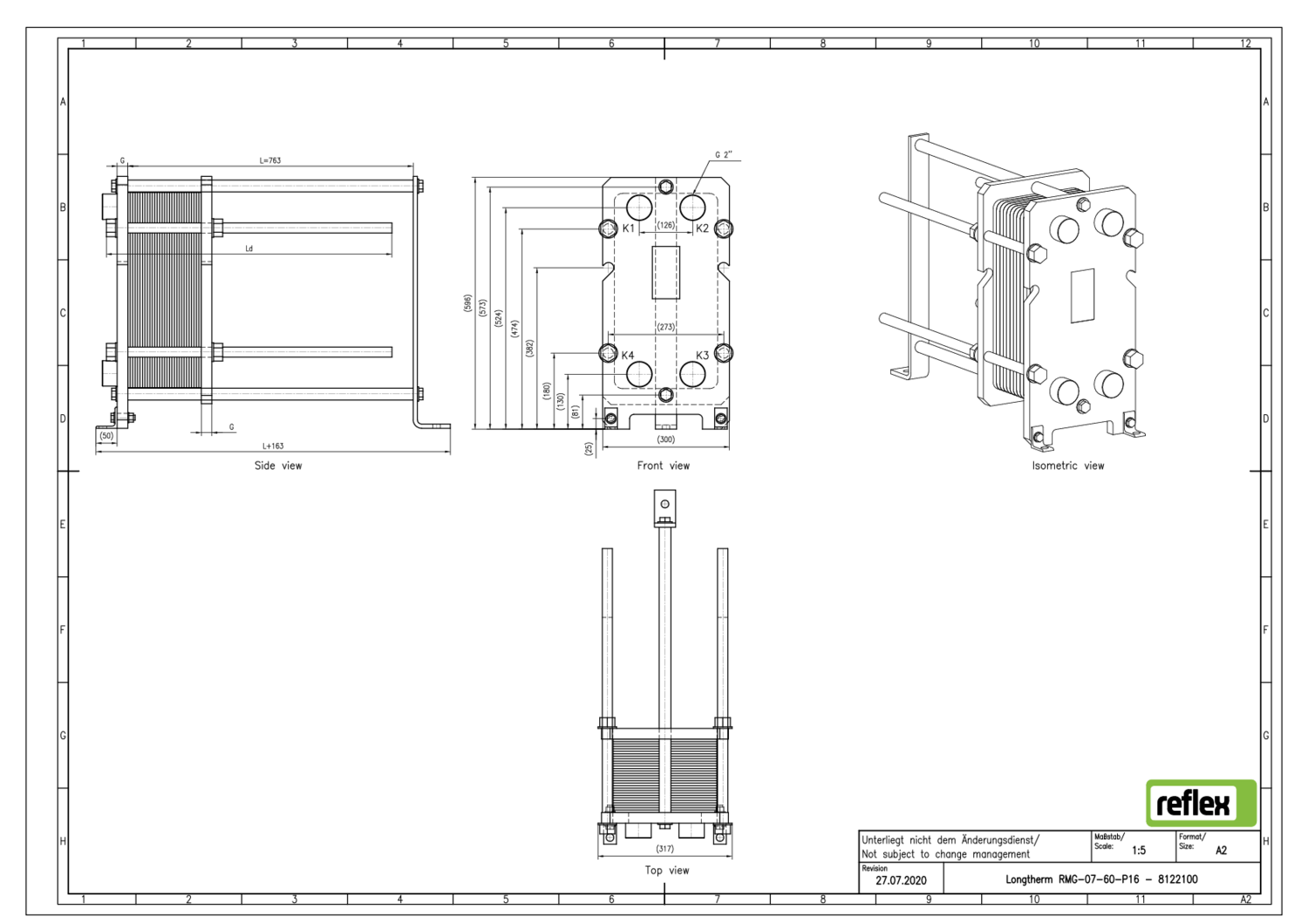 Reflex Plattenwärmetauscher Longtherm