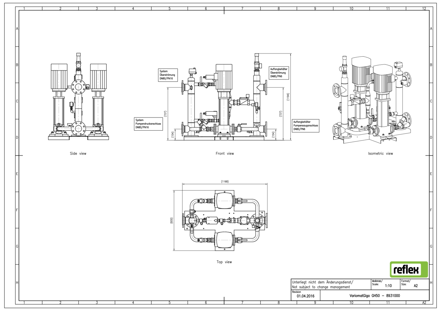 Reflex Pumpendruckhaltung Variomat Giga