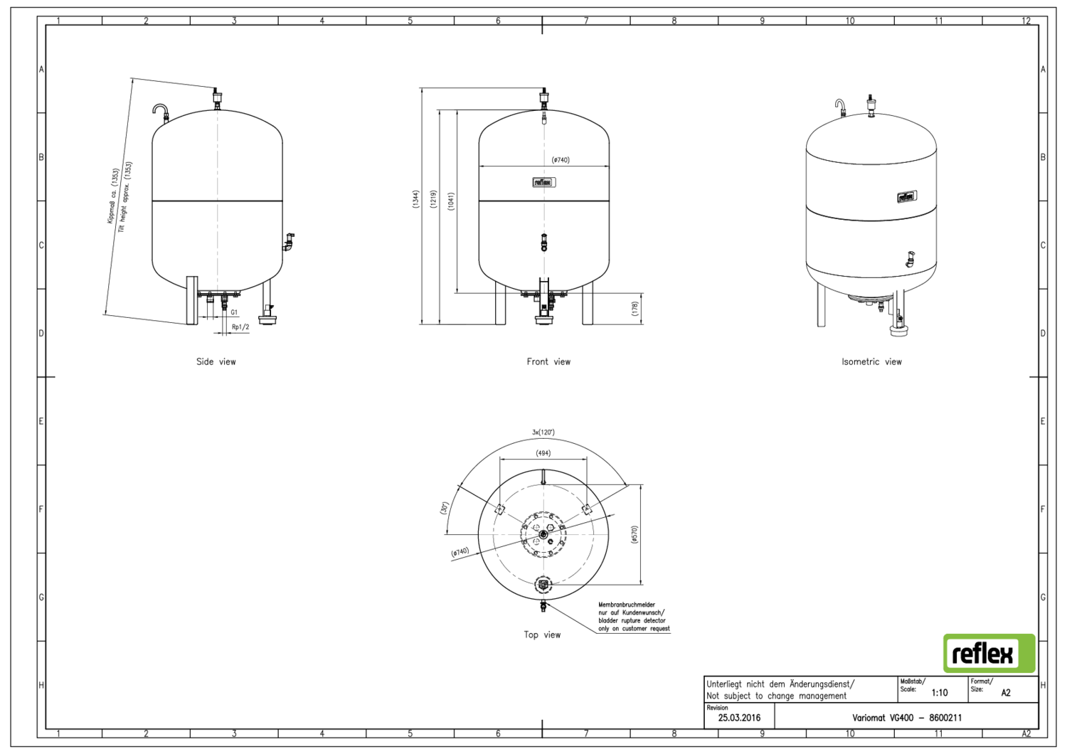 Reflex Pumpendruckhaltung Variomat