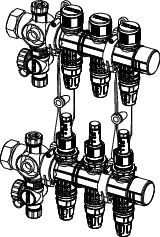 TECEfloor Komfort Heizkreisverteiler mit
