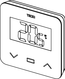 TECEfloor Raumbediengerät SH-DT, Display TECEfloor Raumbediengerät SH-DT, Display