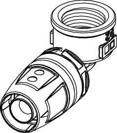 TECElogo-Push Winkelübergangsmuffe TECElogo-Push Winkelübergangsmuffe
