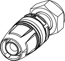 TECElogo-Push Verschraubung, flachd. TECElogo-Push Verschraubung, flachd.